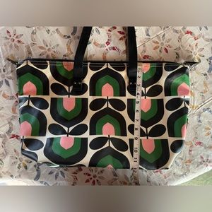 Orla kiely tulip pattern tote
